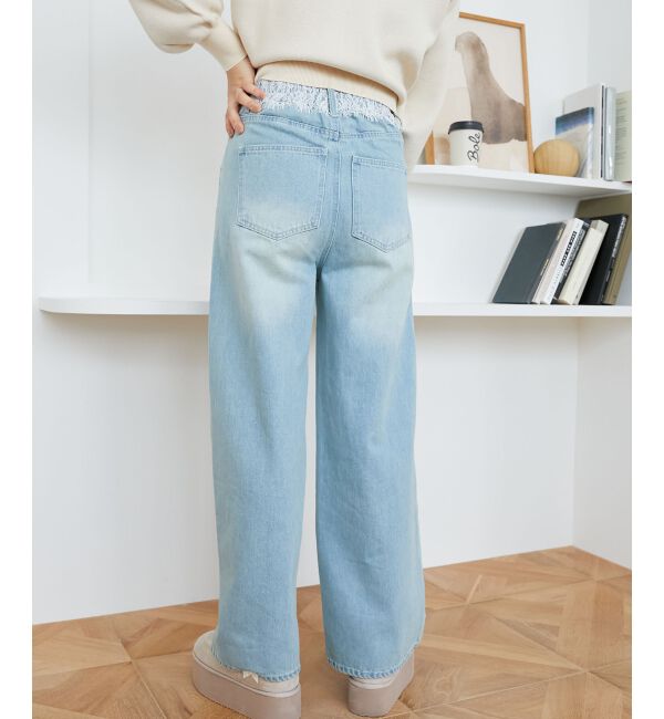 MAJESTICLEGON「バリエデザインデニムパンツ」|デニム|