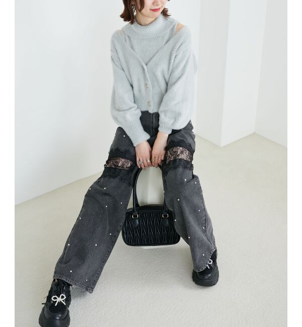 MAJESTICLEGON「バリエデザインデニムパンツ」|デニム|