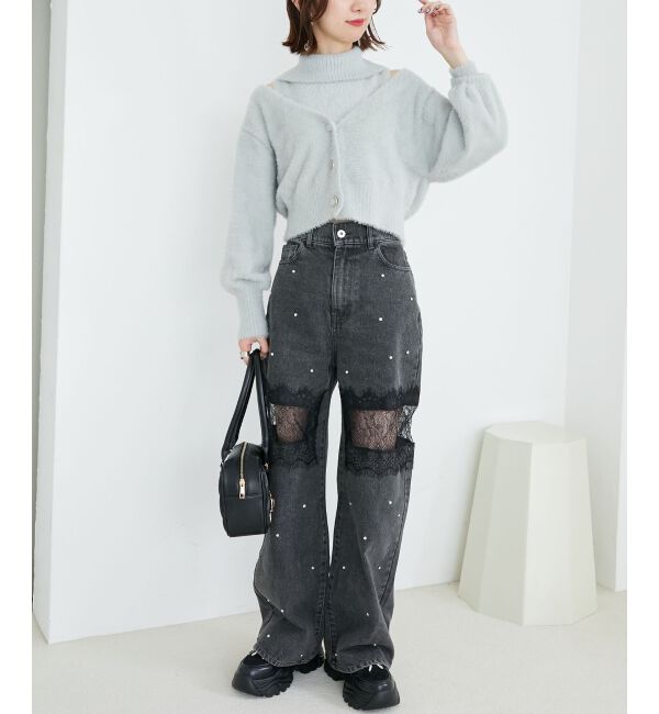 MAJESTICLEGON「バリエデザインデニムパンツ」|デニム|