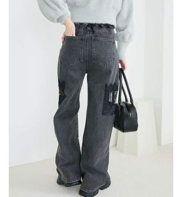 MAJESTICLEGON「バリエデザインデニムパンツ」|デニム|