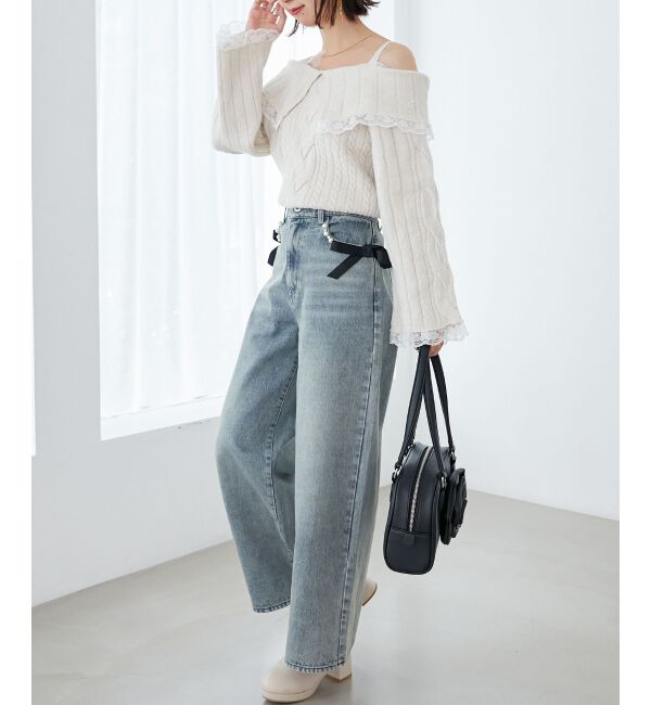 MAJESTICLEGON「バリエデザインデニムパンツ」|デニム|