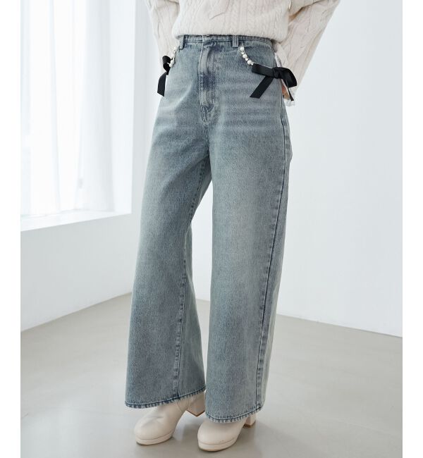 MAJESTICLEGON「バリエデザインデニムパンツ」|デニム|