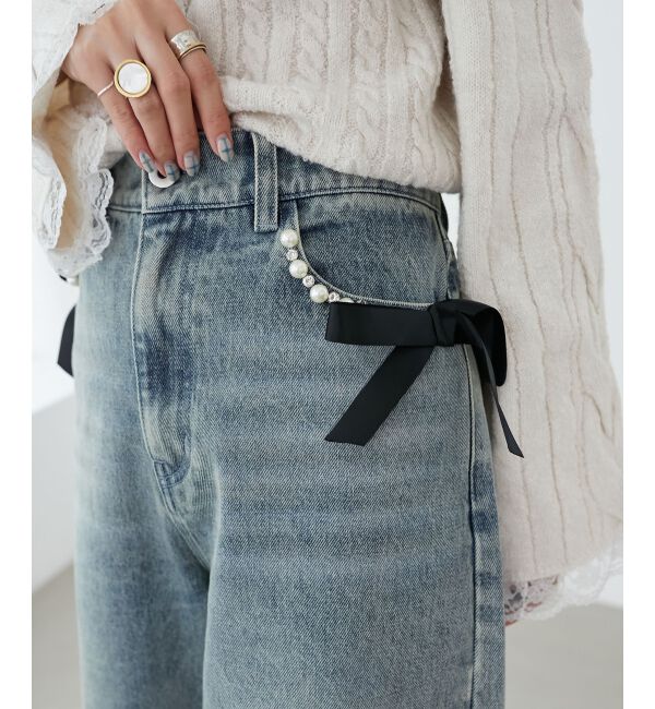 MAJESTICLEGON「バリエデザインデニムパンツ」|デニム|