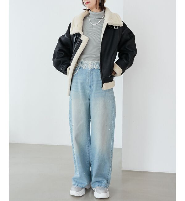 MAJESTICLEGON「バリエデザインデニムパンツ」|デニム|