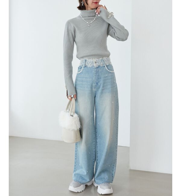 MAJESTICLEGON「バリエデザインデニムパンツ」|デニム|