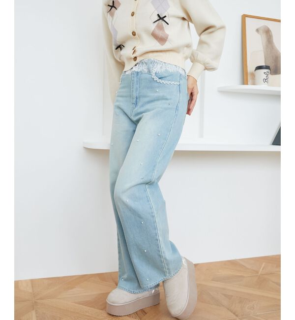 MAJESTICLEGON「バリエデザインデニムパンツ」|デニム|