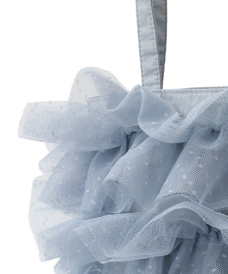 earth music&ecology「ドットチュールフリルトートバッグ」|トートバッグ|