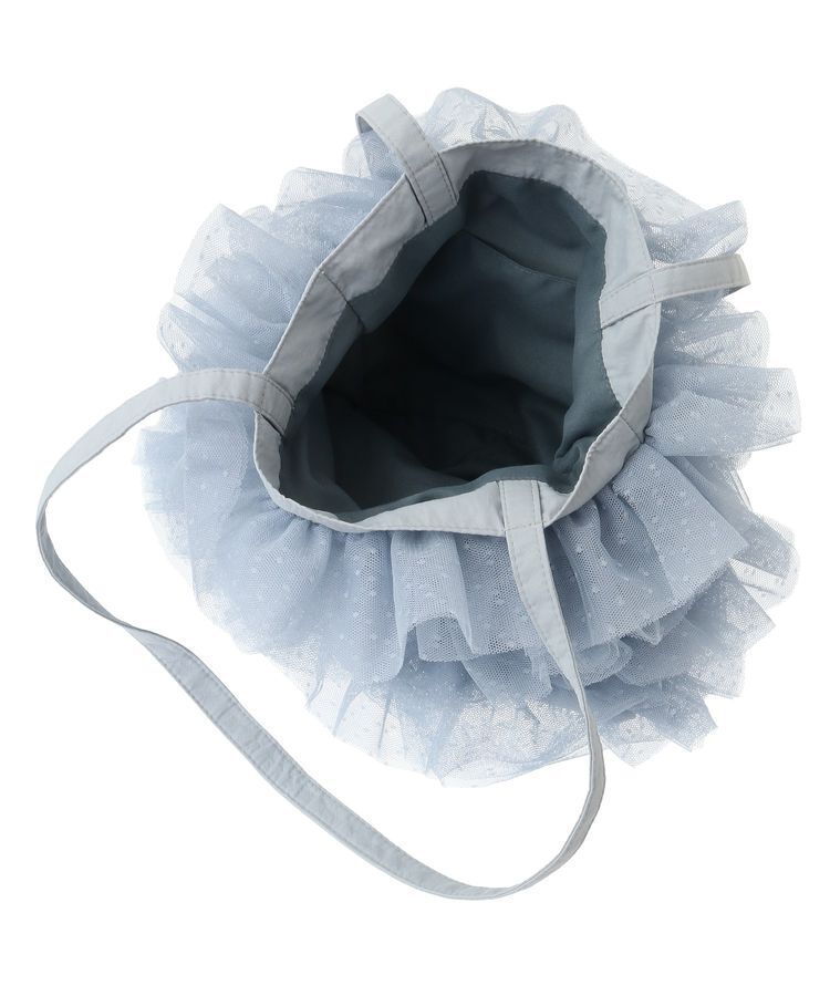 earth music&ecology「ドットチュールフリルトートバッグ」|トートバッグ|