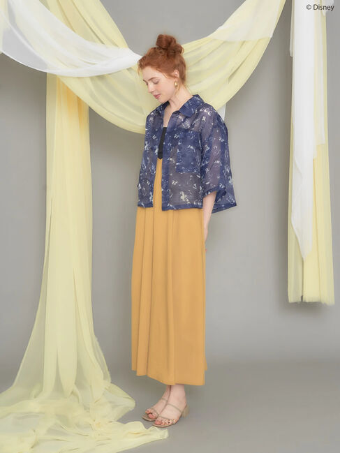 AMERICAN HOLIC「総柄シアーショート丈シャツ/Disney」|シャツ・ブラウス|