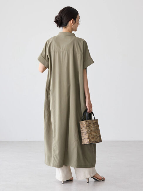 AMERICAN HOLIC「接触冷感+UVカットWポケットシャツワンピース」|ワンピース|