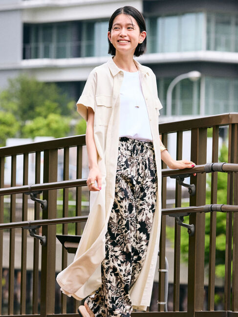 AMERICAN HOLIC「接触冷感+UVカットWポケットシャツワンピース」|ワンピース|