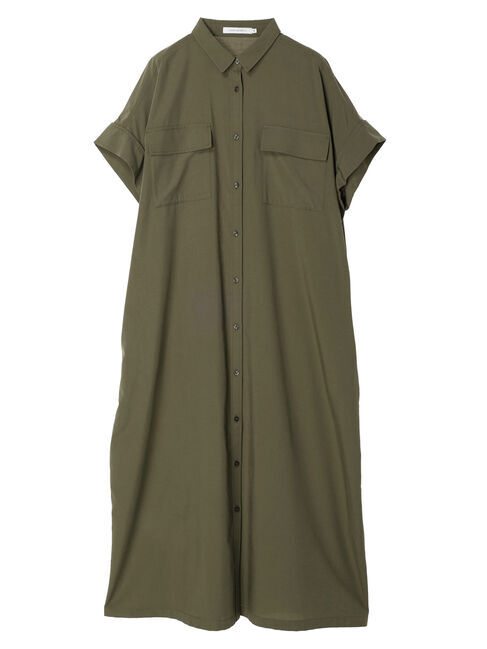 AMERICAN HOLIC「接触冷感+UVカットWポケットシャツワンピース」|ワンピース|