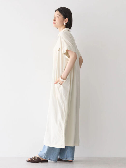 AMERICAN HOLIC「接触冷感+UVカットWポケットシャツワンピース」|ワンピース|
