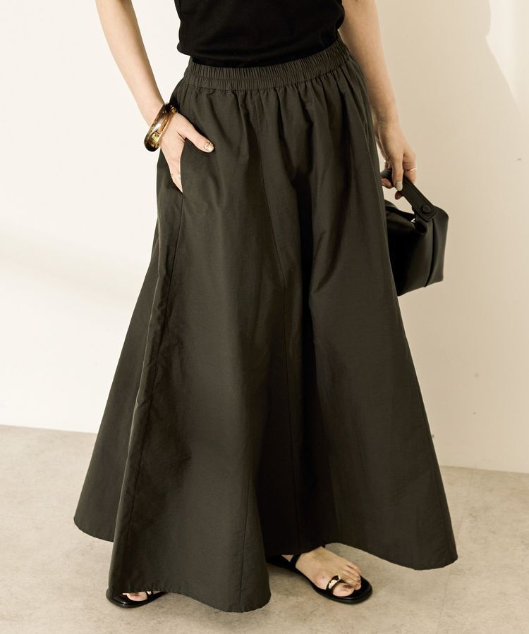 AMERICAN HOLIC「ギャザーフレアスカート」|スカート|Charcoal Gray