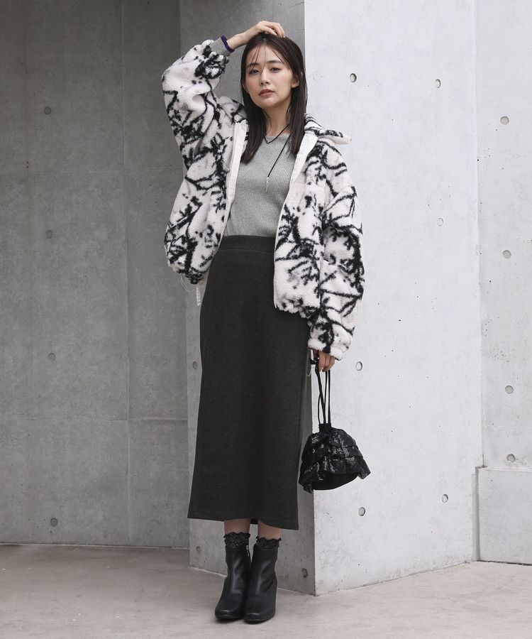 Green Parks「もちっと袖配色ボートネックニットプルオーバーⅡ」|ニット・セーター|