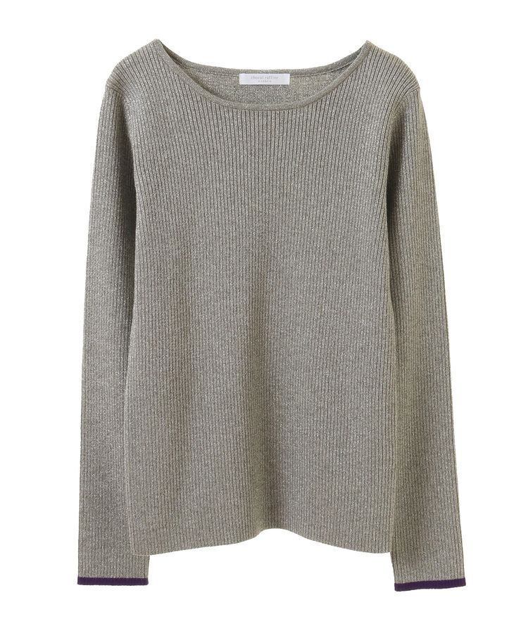 Green Parks「もちっと袖配色ボートネックニットプルオーバーⅡ」|ニット・セーター|