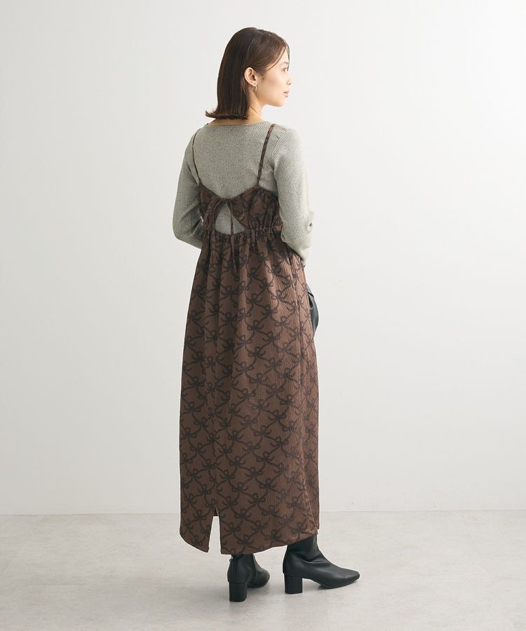 Green Parks「もちっと袖配色ボートネックニットプルオーバーⅡ」|ニット・セーター|