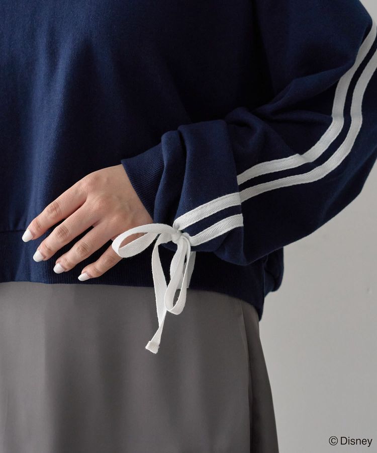 Green Parks「ミッキー＆フレンズ/袖リボンショートプルオーバー」|スウェット・ジャージ|