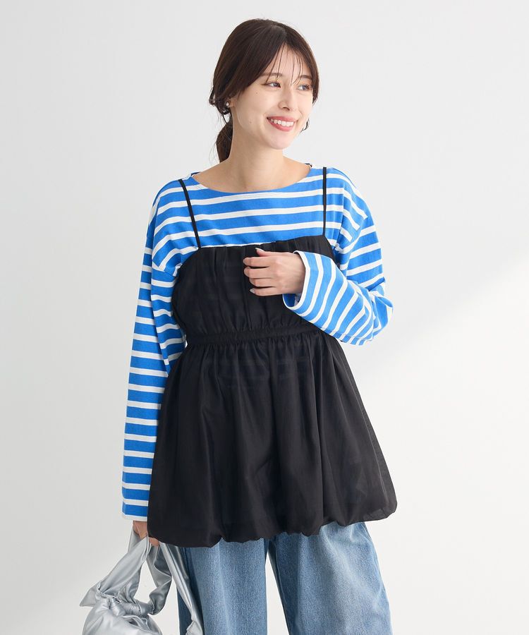 Green Parks「ボーダーチュニック」|Tシャツ・カットソー|