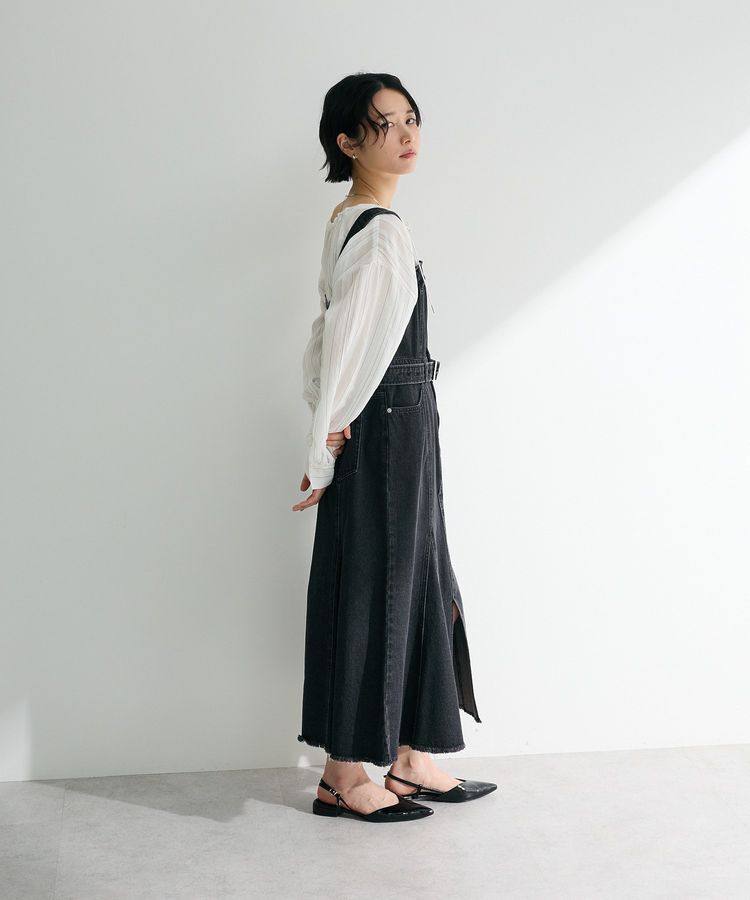 Green Parks「ドロストネックシアーストライプチュニック」|シャツ・ブラウス|