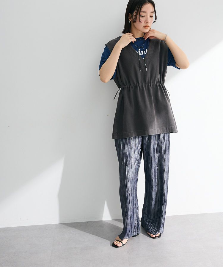 Green Parks「セルフカットウェーブプリーツパンツ」|その他|