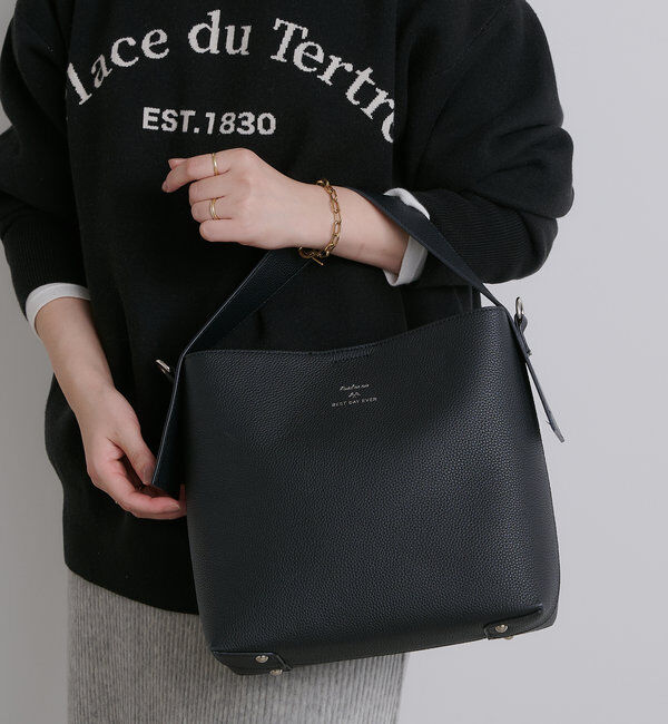  「【＠sein___000監修】【本革】レザー2WAYショルダーBAG」|ショルダー・メッセンジャー|ブラック