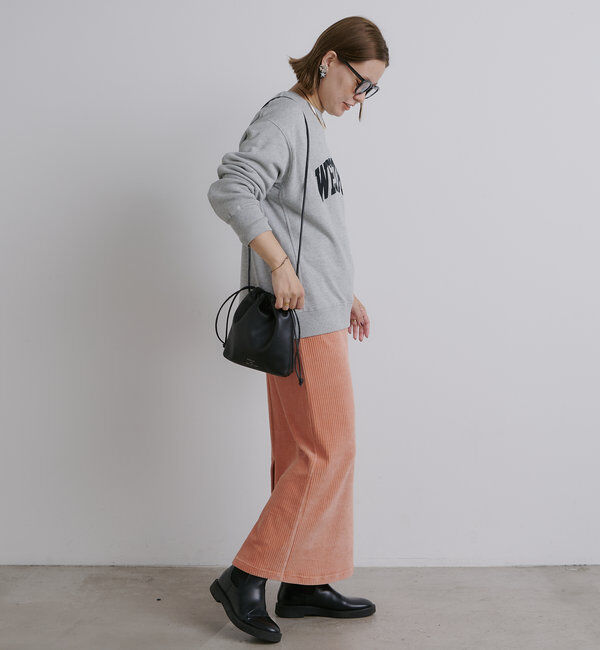  「【低身長・高身長対応】ストレッチコールスカート」|スカート|