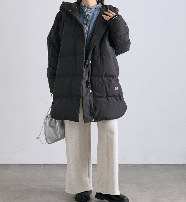  「【軽くて暖かいが叶う♪】フレンチダックダウンフードコート」|ダウン|