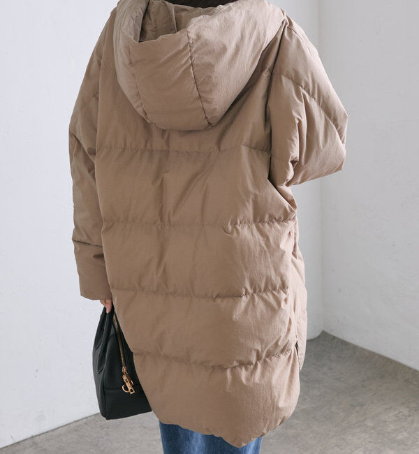  「【軽くて暖かいが叶う♪】フレンチダックダウンフードコート」|ダウン|