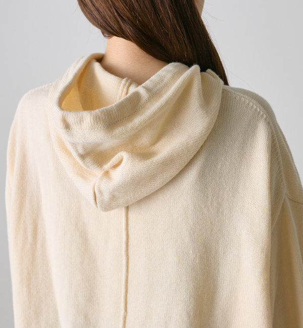  「【手洗いOK】ハンドウォッシャブルニットパーカー」|ニット・セーター|