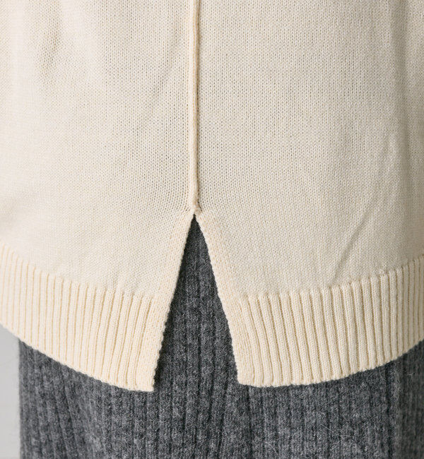  「【手洗いOK】ハンドウォッシャブルニットパーカー」|ニット・セーター|