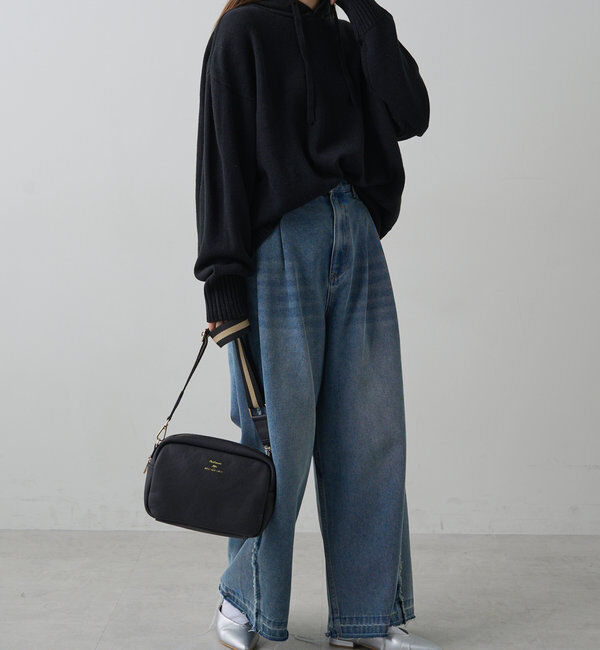  「【手洗いOK】ハンドウォッシャブルニットパーカー」|ニット・セーター|