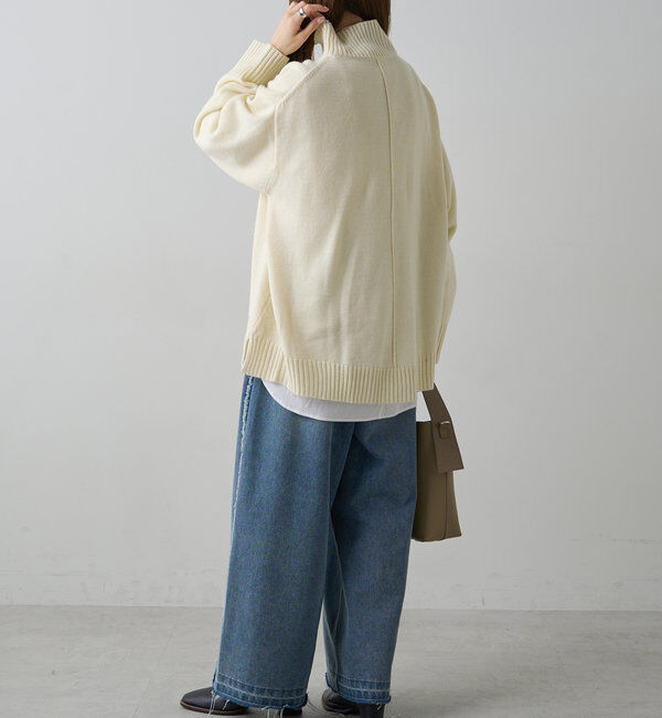  「【手洗いOK】ハンドウォッシャブルハイネックニット」|ニット・セーター|