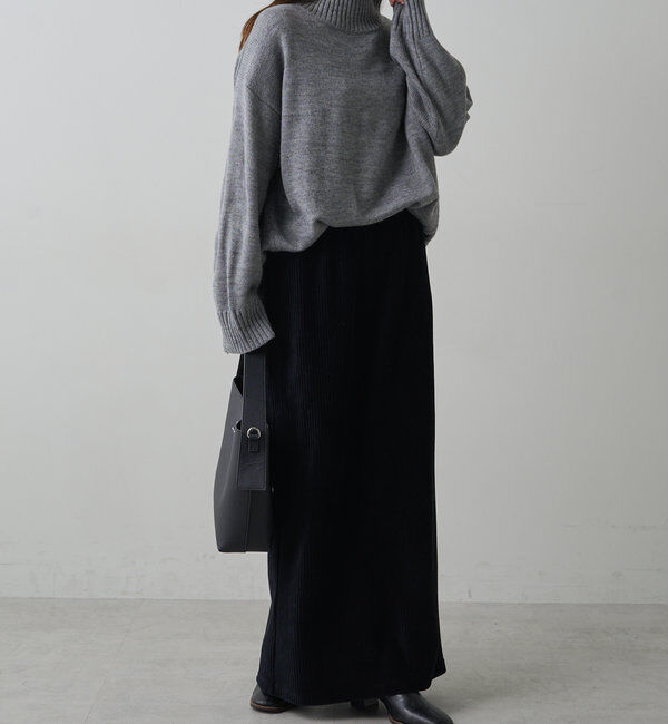  「【手洗いOK】ハンドウォッシャブルハイネックニット」|ニット・セーター|