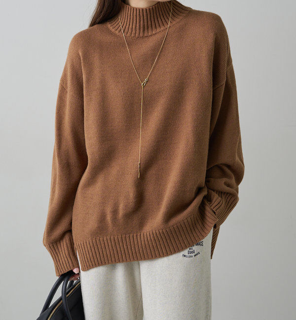  「【手洗いOK】ハンドウォッシャブルハイネックニット」|ニット・セーター|