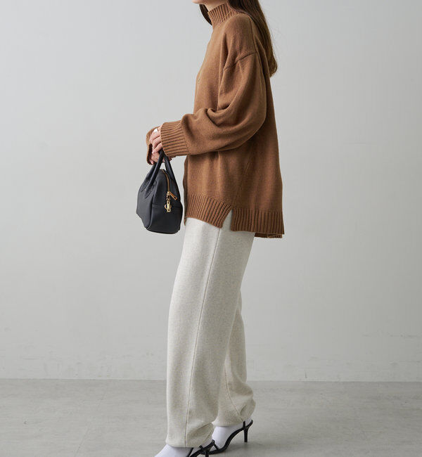  「【手洗いOK】ハンドウォッシャブルハイネックニット」|ニット・セーター|