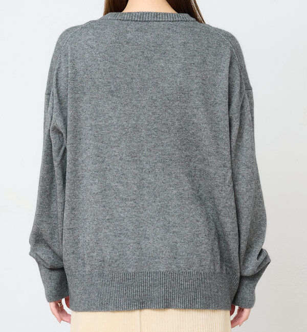  「インターシャロゴニットプルオーバー」|ニット・セーター|