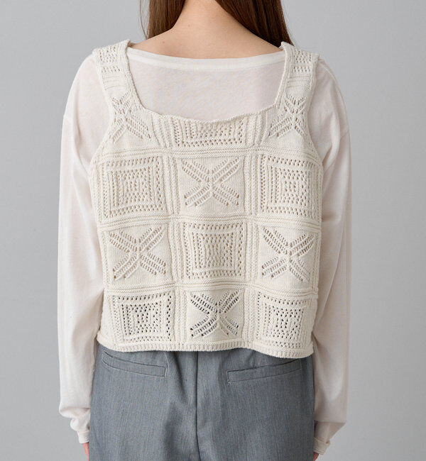  「すかし編みニットビスチェ」|ニット・セーター|