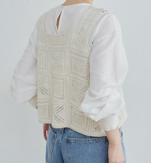  「すかし編みニットビスチェ」|ニット・セーター|