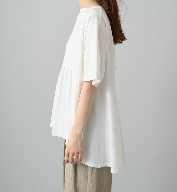  「《リバイバル》【WEB限定/Du noir】バッグリボンペプラムTシャツ」|Tシャツ・カットソー|