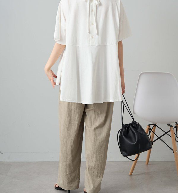  「《リバイバル》【WEB限定/Du noir】バッグリボンペプラムTシャツ」|Tシャツ・カットソー|