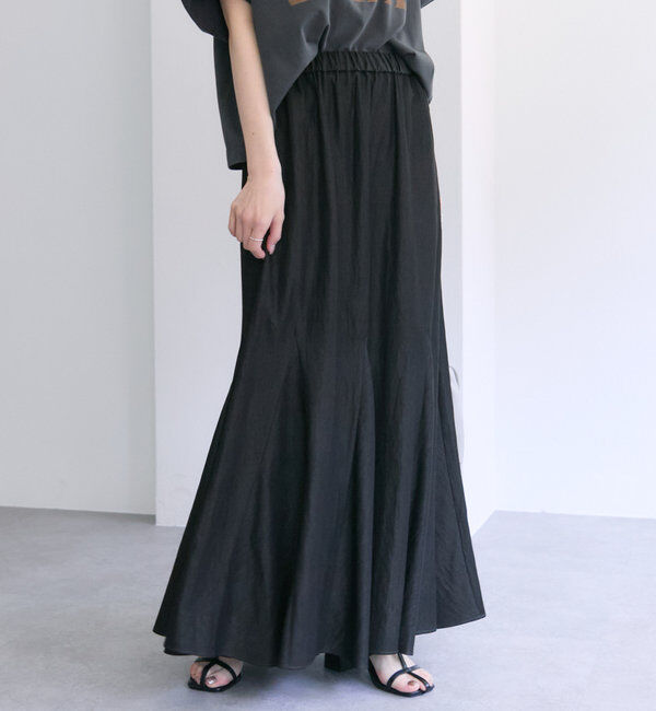  「レーヨンナイロンマチ付きスカート」|スカート|
