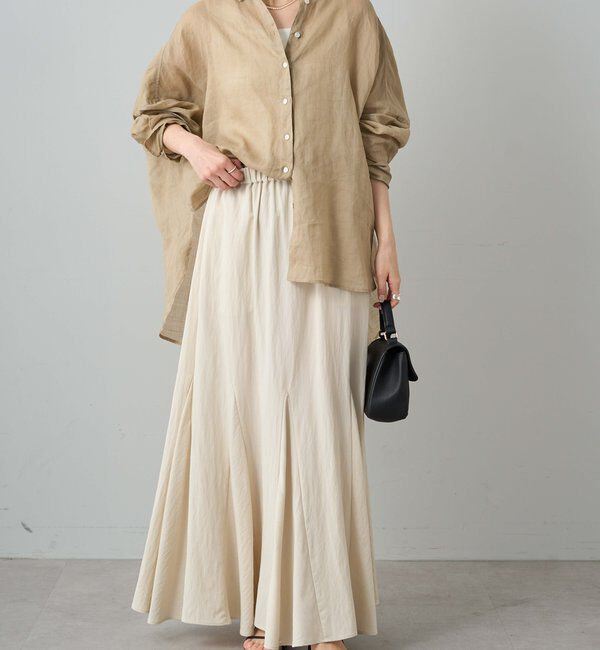  「レーヨンナイロンマチ付きスカート」|スカート|