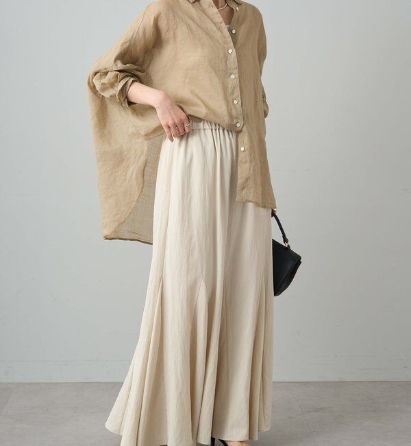  「レーヨンナイロンマチ付きスカート」|スカート|