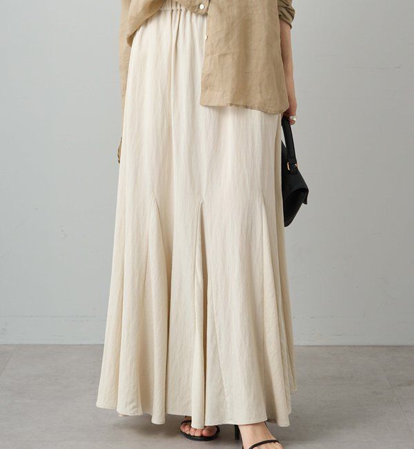  「レーヨンナイロンマチ付きスカート」|スカート|