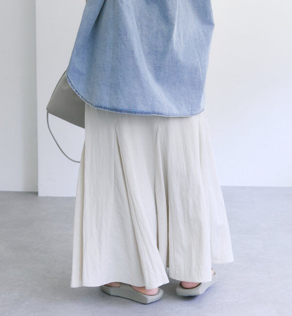  「レーヨンナイロンマチ付きスカート」|スカート|