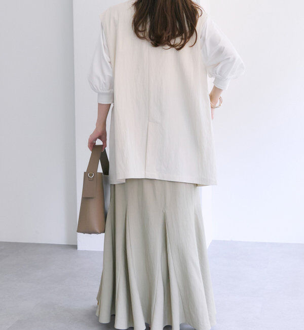  「レーヨンナイロンマチ付きスカート」|スカート|