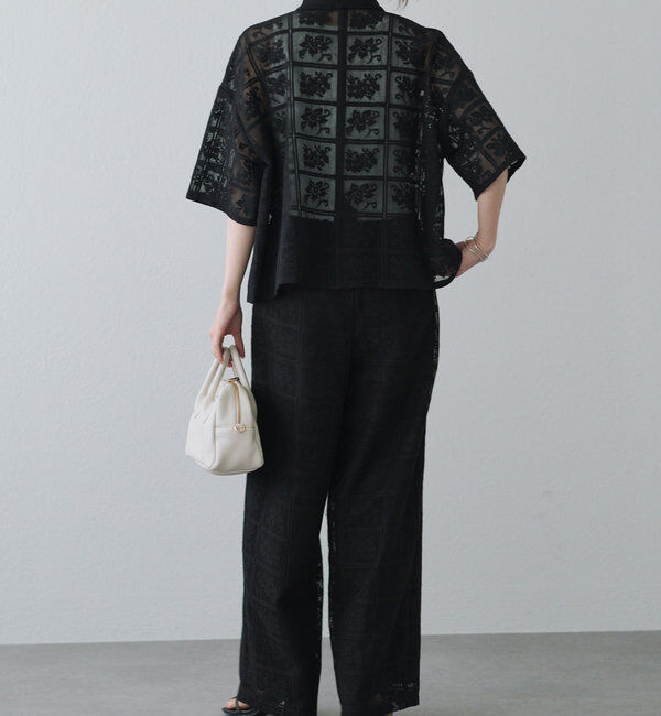  「クロシェット風レースブラウス」|シャツ・ブラウス|