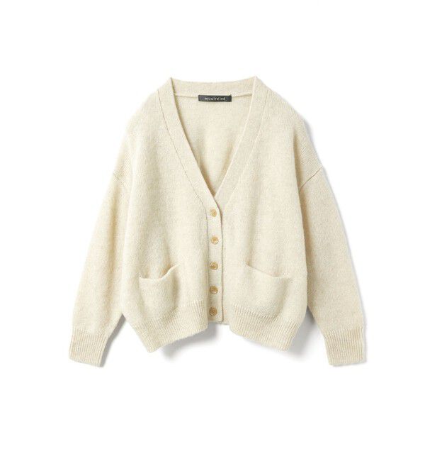 mizuiro ind「mizuiro ind MG/Vネックワイドカーディガン」|カーディガン|
