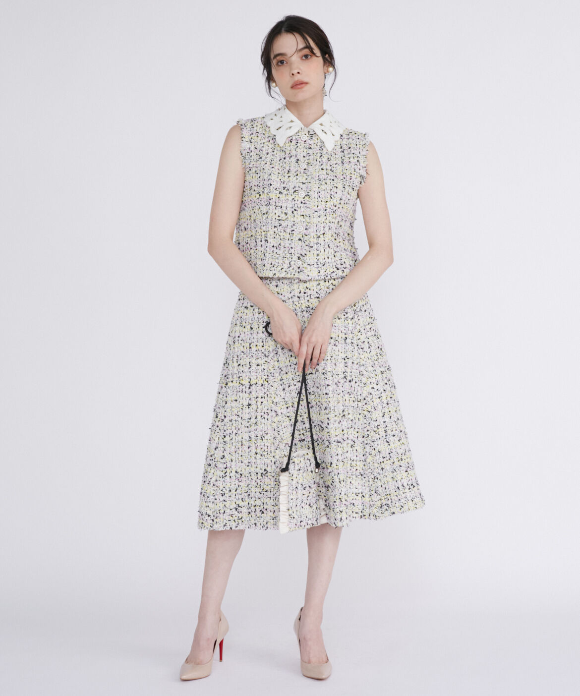 Maglie le cassetto「ヴィンテージ風レース刺しゅう付け衿」|ネクタイ・蝶ネクタイ|